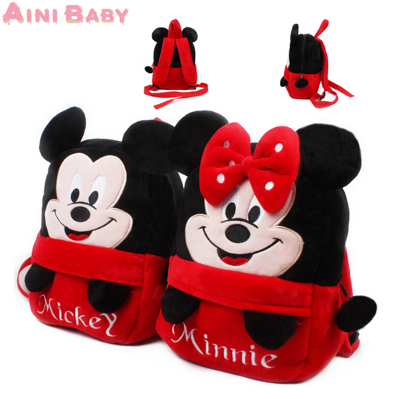 Cool! New 2015 Mickey and Minne Kid Bag Backpack C...