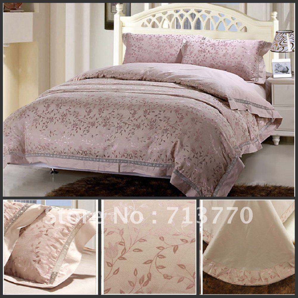 psd016 free shipping 4pc lavender luxurious king bedding psd016 free shipping 4pc lavender luxurious king bedding