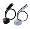 Aluminnum 3W LED Wall Light Mounted Bedside Reading Lamp 360 Degree Rotating Swivel Plumbing Hose Warm