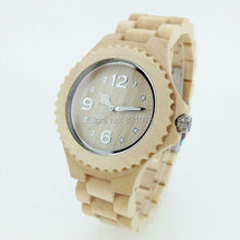 Eco-friendly manos luminosas hechos a mano Bewell moda reloj de madera envío gratis