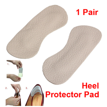 1 Pair Foot Care Cushion Insole High Heel Back-feet Shoes Pads Comfortable Leather Pad Foot Protector Sticker Pads