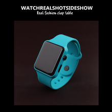 Alta imitación de Apple reloj LED muestra los estudiantes par relojes electrónicos tendencia de moda de hombres y mujeres relojes