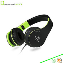 Foldable Headset with Microphone and Volume Control, Headphones for Kids, Adults With Xiaomi Huawei Smartphones, MP3/4 Black