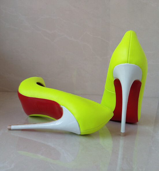 christian louboutin pink studded pumps - Brand Sexy club Red Bottom Shoes Woman 12 cm Ultra high heels ...