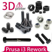 DIY Prusa i3 Rework 3D Printer Nuts & Bolts Screw Full Kit,machine screw hex nut lock nut smooth rod or grub screw Free shipping