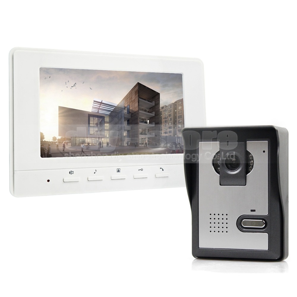 Фотография 7inch Video Intercom Video Door Phone 1 Camera 1 Monitor for Home / Office Security System