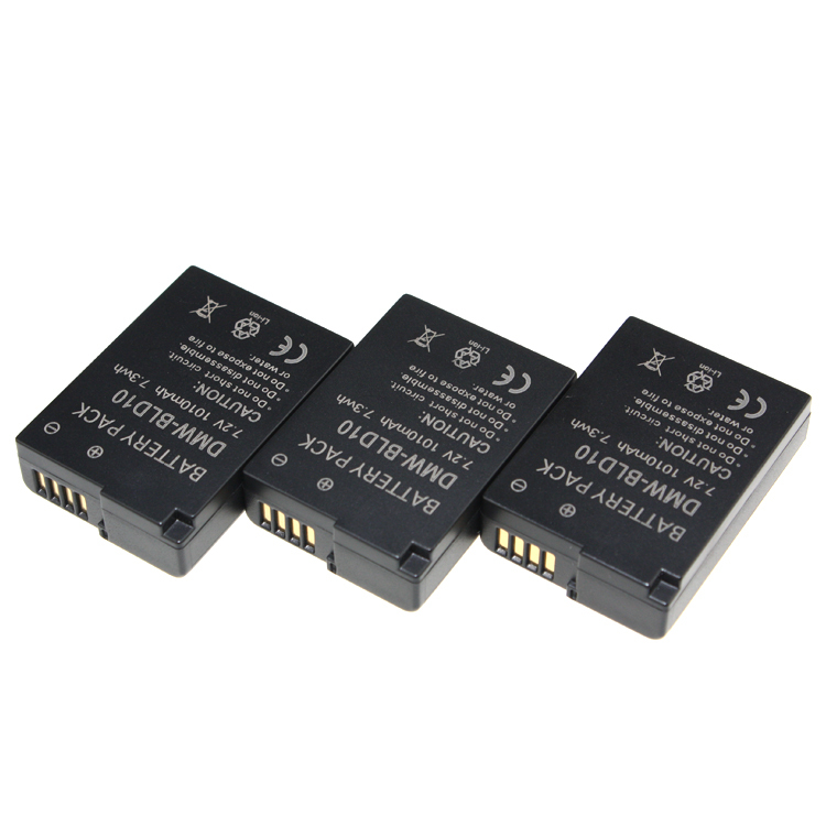 New Arrival 3PCS 7 2V 1010mAh DMW BLD10E DMW BLD10 BLD10 Battery For Panasonic DMC