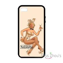 For iphone 4/4s 5/5s 5c SE 6/6s plus ipod touch 4/5/6 back skins mobile cellphone cases cover Marilyn Monroe