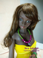 New 132CM Top Quality Realistic Black Sex Dolls For Men Adult Silicone Doll Full Body Real