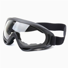 WOSAWE Black frame Adult Snowmobile Ski goggles Protective Glasses Outdoor Motorcycle Cycling Sunglasses Eyewear Transparent