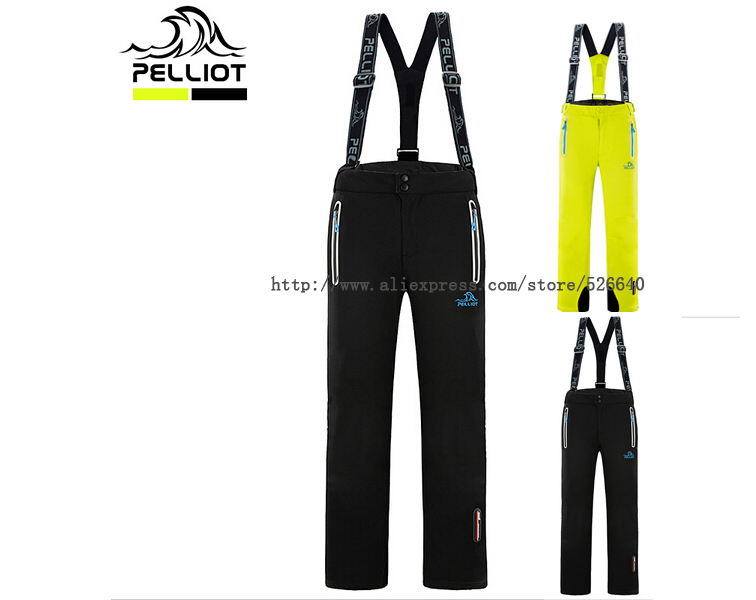 Pelliot male skiing pants outdoor thermal clothing water-proof and free breathing professional hiking trousers