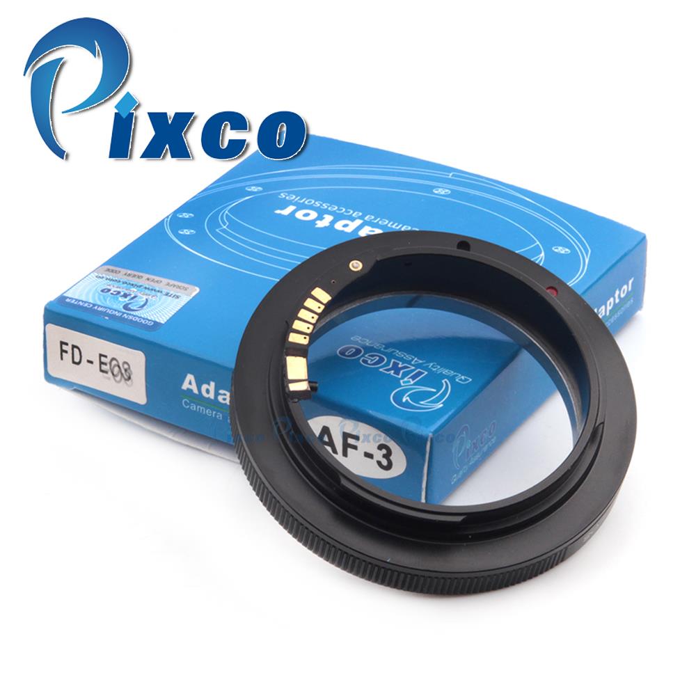 Pixco AF Confirm Non-autofocus Lens Adapter Ring Suit For Canon FD lens to Canon EF E OS 5D Mark III 650D 600D 550Dwithout glass