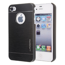 Phone Cases for iPhone 4 4S case Brushed metal Cover mobile phone bags cases Brand New