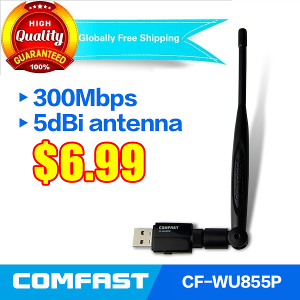 Comfast cf-wu855p 300  usb  wi-fi 802.11b / g / n rtl8191eu ,    5dbi    wi-fi 