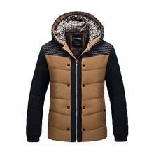2014 Fashion Winter Jacket Men,Thermal Cotton-padded Overcoat,Casual Men’s Hooded Winter Coat Men,Brand Men’s Thick Winter Coat