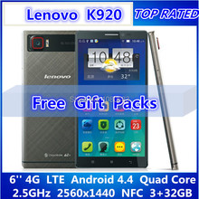 Original Lenovo VIBE Z2 Pro K920 Mobile Phones Android 4 4 Quad Core 2 5GHz WCDMA