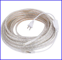 Kitop 5m 220V led 3528 SMD led Strip rope Light 60leds m Waterproof IP67 LED strip
