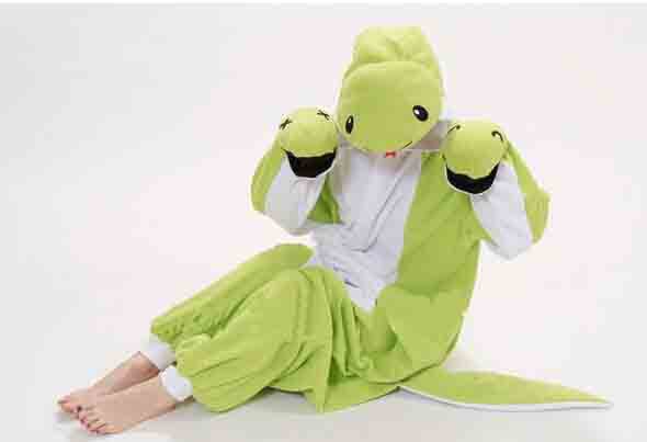 Two piece footed pajamas for adults