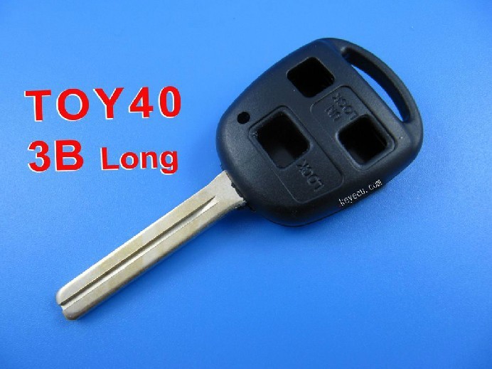 BRAND NEW Replacement Shell Remote Key Case Fob for TOYOTA With Uncut TOY40 BLADE 3 Button  Length 45mm