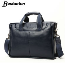Bostanten Famous Designer Brand Bags Men Leather Handbags Genuine Men Business Briefcase Vintage Crossbody Messenger Mens Bag