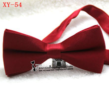 Free shipping brand new Men multicolor solid color bowtie tuxdo cashmere neck ties fashion double layer