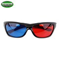 5pieces lot Black Frame Universal 3D Plastic glasses Red Blue Cyan 3D glass Anaglyph 3D Movie
