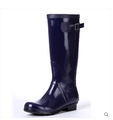 Fresh Red Cool Women's Fashion Knee High Rain Boots Motorcycle