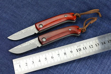 Envío gratis nuevo llegado alta calidad OEM damasco pequeño mini plegable navajas camping cuchillo de caza herramientas manos mejor regalo