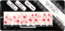 2015 New Nail Art Stickers 5sheets lot Cartoon Flower Heart Designs Nail Patch Wraps DIY Beauty