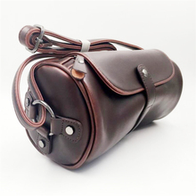 Men Cylinder Handbags Fashion Vintage Style Shoulder Crossbody Bags Top Leather Messenger Bags For Boyfriend Husband XKB33#