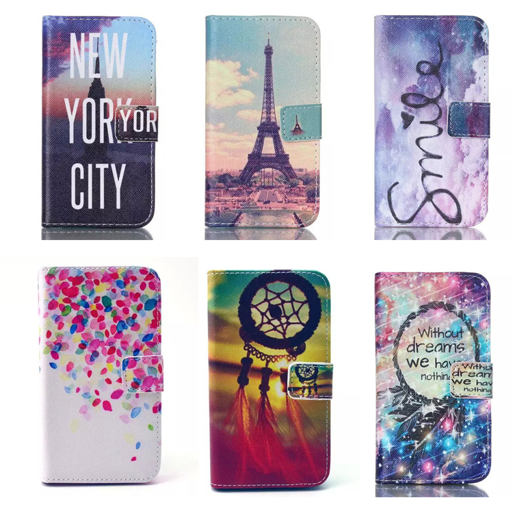 Factory Price Magnetic Side Flip PU Leather Wallet Case Cover For Samsung Galaxy Core Prime Prevail