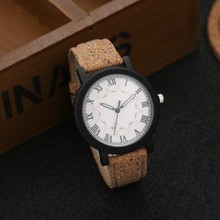 2016 Popular Fashion Leather Quartz Watch Lovers Casual Watch Men Women Watches Unisex Watch Clock Hour