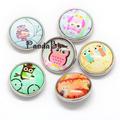 Brass Snap Buttons with Glass Cabochons Chunk Buttons Lead Free Nickel Free Cadmium Free Flat Round