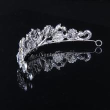 New 2014 Women s Fashion Elegant Crystal Rhinestone Sunflower Crown Headband Veil Tiara Wedding Bridal Prom