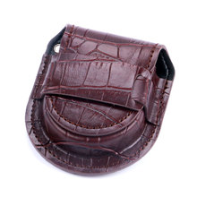 Vintage Fashion Brown PU Leather Jewelry Bag for Pocket Watch Watches Chain Pouch Holder Storage Case Box WB14