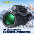JouFou 10X32 Hunting Mini Monocular Telescope Lightweight HD High Power Waterproof Spotting Scopes for Outdoor Sports