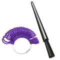 1Pc Ring Sizer Finger Size jewelers Measuring Stick Metal finger Ring gauge set Mandrel US HK