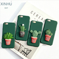cactus phone sell for apple iPhone 7 7plus Scrub Hard shell 3D Potted plants phone case