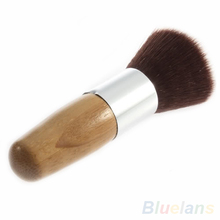 Flat Top Buffer Foundation Powder Brush Cosmetic Makeup Basic Tool Wooden Handle 1EYG