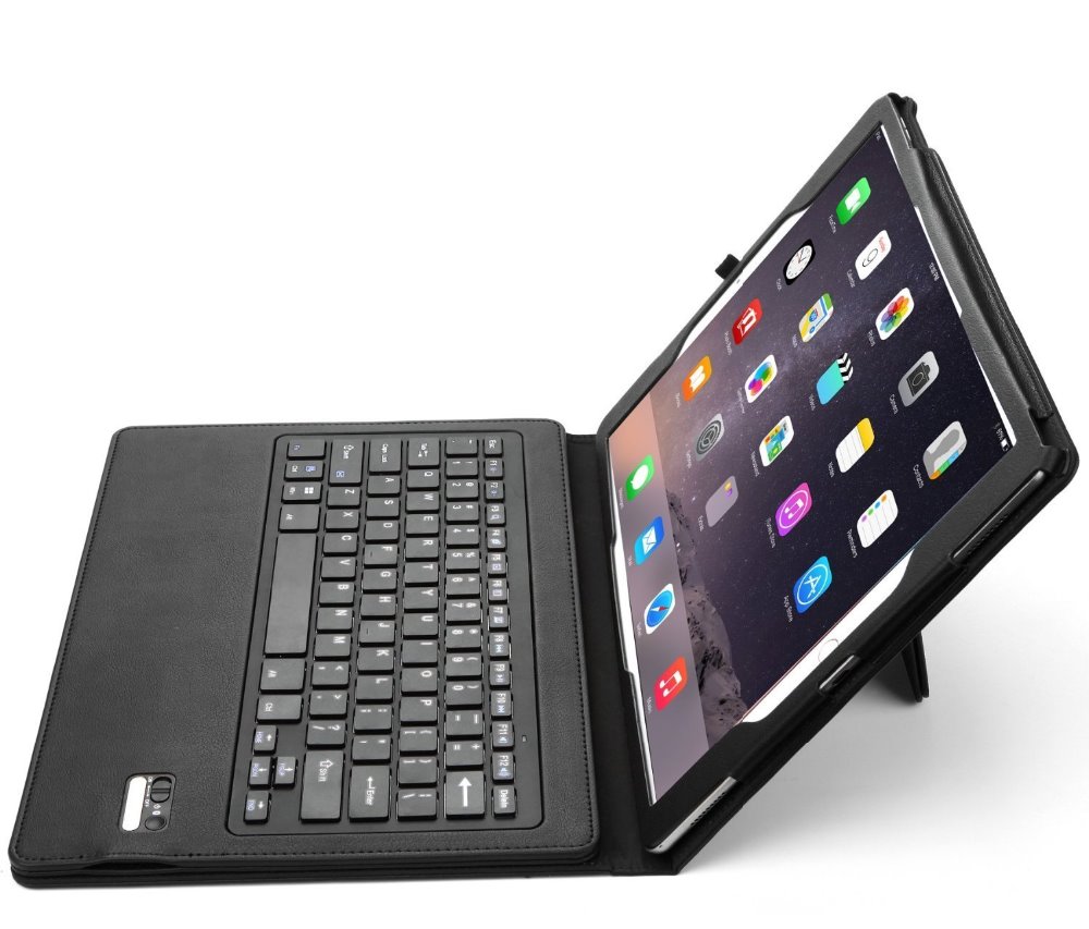 Keyboard case for iPad Pro 12.9 inch, 2 in 1 Folding PU