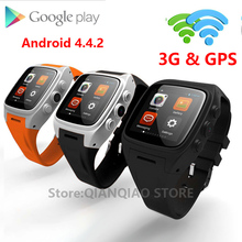 3G Smart Watch Android 4.4  WCDMA & WiFi, Bluetooth SmartWatch GPS 5.0MP Support SIM TF Card Waterproof For Android Phone WT8001