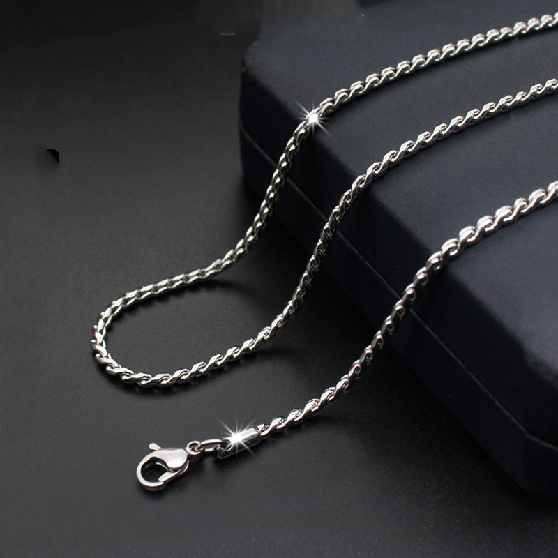 4.5mm Stainless Steel Silver Cuban Link Chain MEN NECKLACES DIY Jewelry Making