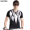 Abstract Print Art T Shirt Men Luxury Ice Silk Short Sleeve Casual Homme Tee Tops 3D