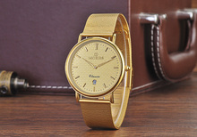 2015 marca Moers relojes hombres moda Casual completas inoxidable reloj de pulsera impermeable oro de lujo de negocios Casual Watch envío gratuito