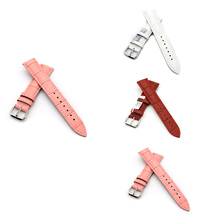 Alta calidad del cuero genuino reloj de la correa 18 mm 20 mm 22 mm 24 mm correas mujeres Color