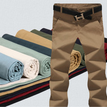 8 Color Size 29-44 100% Cotton Fashion joggers Men Casual Pants men’s clothing Black Khaki trousers Autumn Summer pants for men