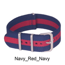 22mm New Navy Red High Quality Nato strap Nylon Strap Watch band Free Shipping wach band