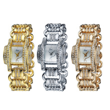 Wh313 personalidad Set taladro sub-diales de lujo de la elegancia del reloj Set taladro de la correa QuartzLady de pulsera de cuarzo