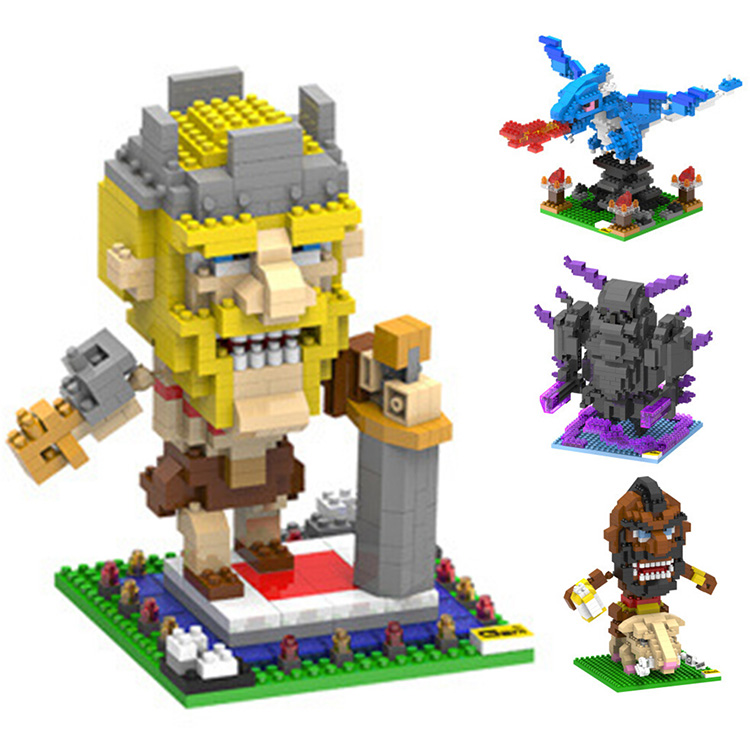 New GEM Clash Royale Game Figure Diamond Bricks Building Blocks Toy