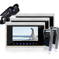 Homefong 7 Video Intercom Door Phone System With 3 Monitors 2 HD Doorbell Camera Wholesale with
